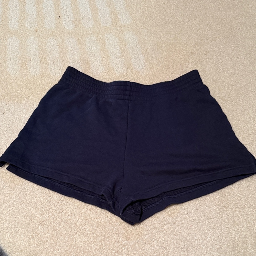 Aritzia TNA Navy sweatshorts
